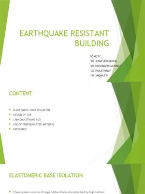  環保材料埃拉尼（Elastomeric）在建築防震設計中的應用